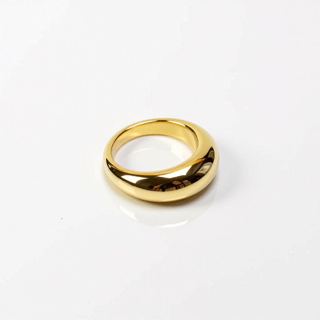 Solid Gold Dome Ring