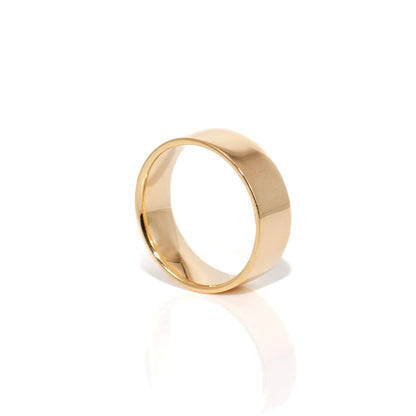 Solid Gold Flat Band Ring