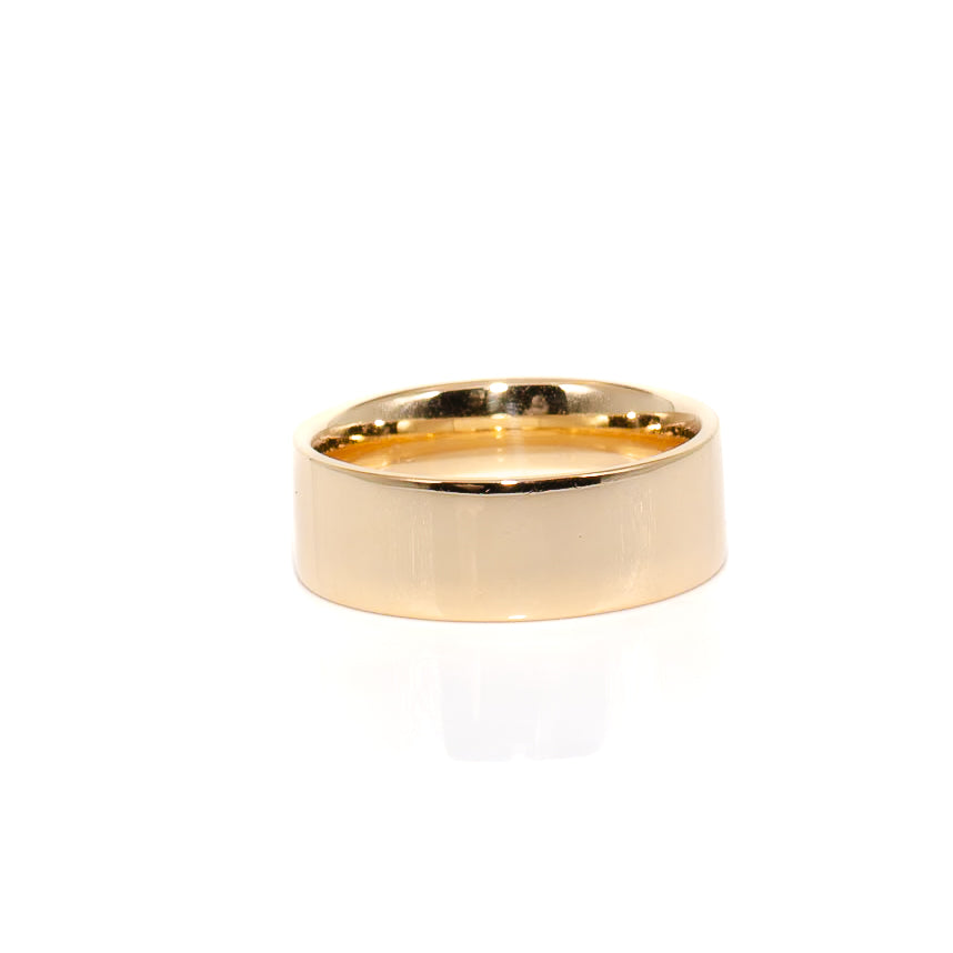 Solid Gold Flat Band Ring