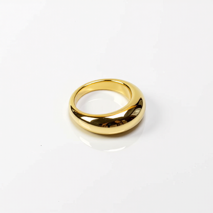 Solid Gold Dome Ring
