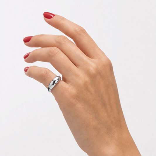 Solid Gold Dome Ring