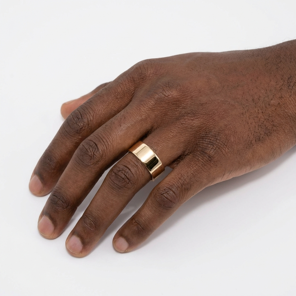 Solid Gold Flat Band Ring