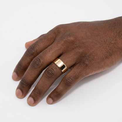 Solid Gold Flat Band Ring