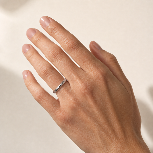 Solid Gold Round Ring 3mm