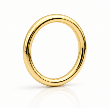 Solid Gold Round Ring 3mm