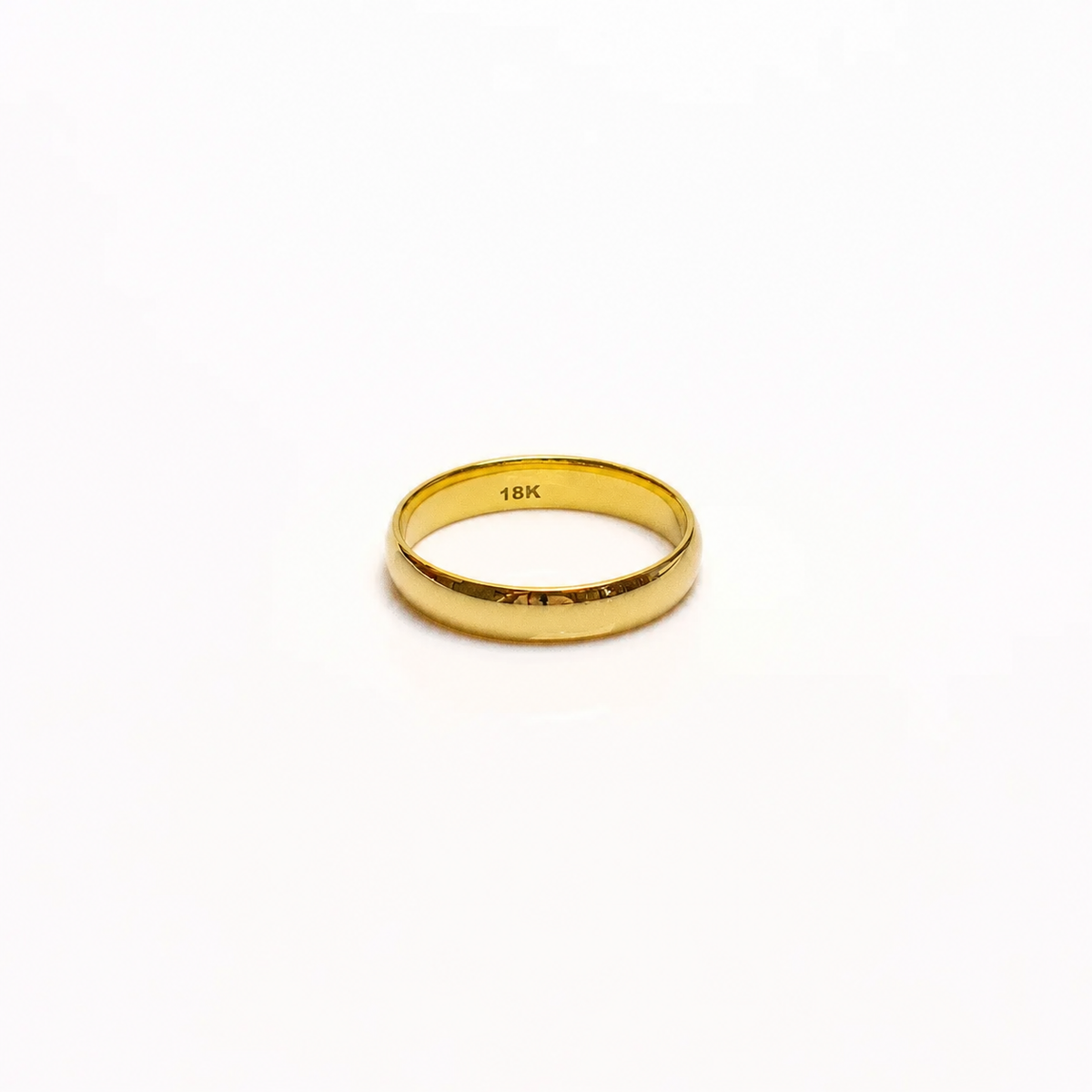 Solid Gold Slim Wedding Band Ring