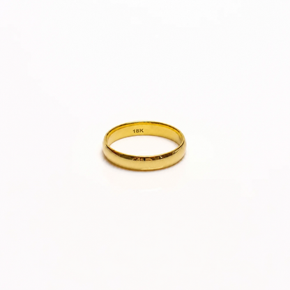 Solid Gold Slim Wedding Band Ring