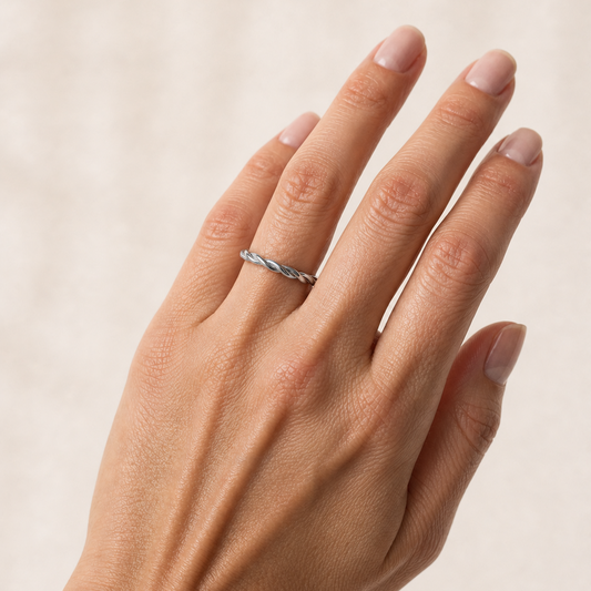 Solid Gold Twisted Ring