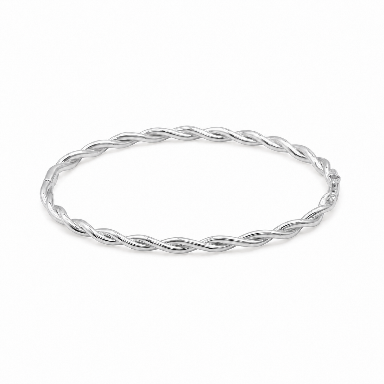 Solid Gold Twist Bangle