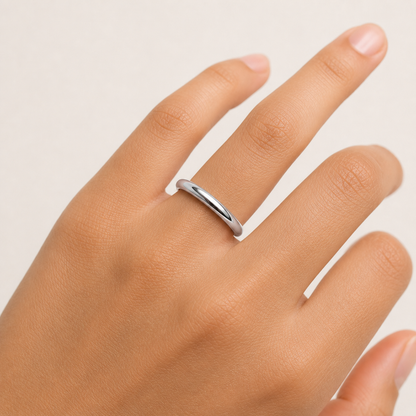 Solid Gold Round Ring 3mm